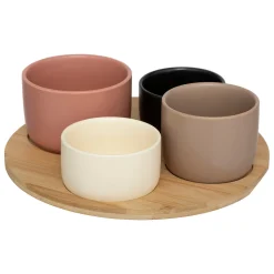 Atmosphera Set Apéritifs*Set apéritif 5 pièces  "Wavy Bliss" Blanc