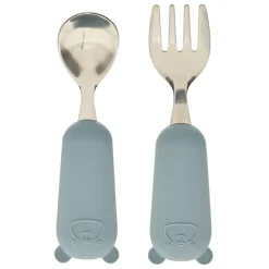 Atmosphera Accessoires Bébé*Set couverts enfant "Yum" Bleu