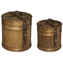 Atmosphera Voir Tout |Boites De Rangement*Set de 2 boîtes Beige