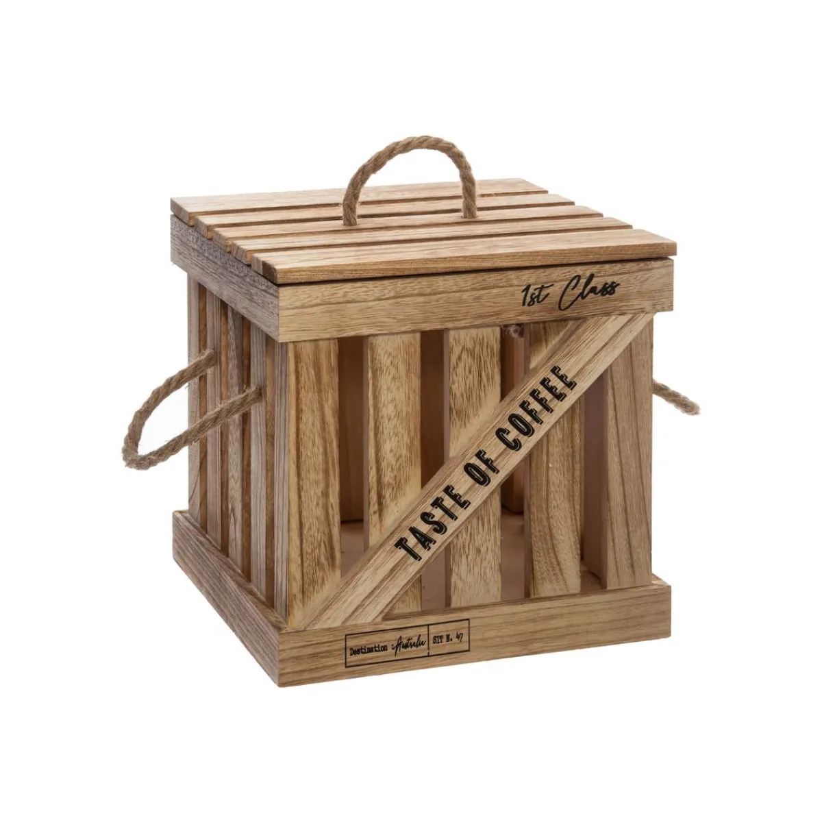 Atmosphera Malles|Voir Tout *Set de 3 boîtes cagettes "Colonial" Multicolore