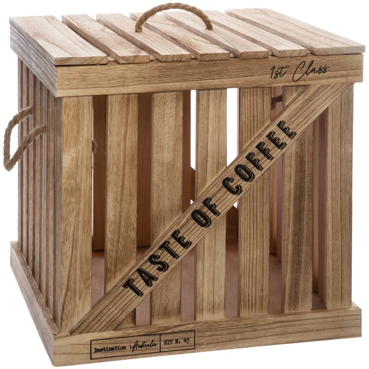 Atmosphera Malles|Voir Tout *Set de 3 boîtes cagettes "Colonial" Multicolore