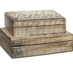 Atmosphera Boites De Rangement*Set de 2 boîtes déco 