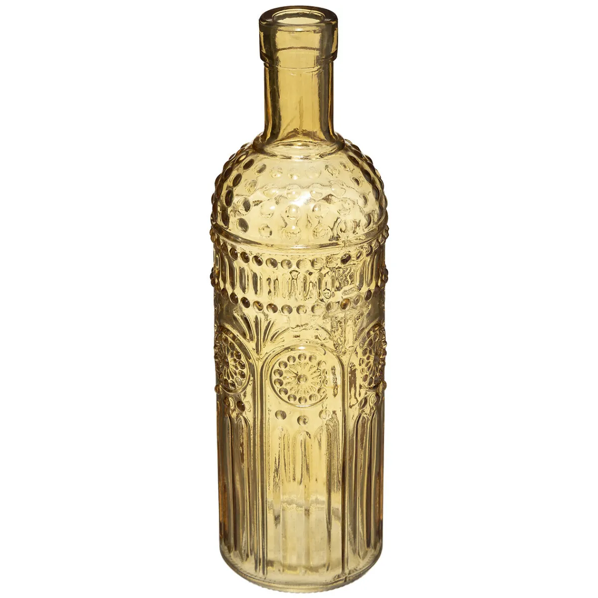 Atmosphera Vases*Set de 3 bouteilles "Folk" Ambre