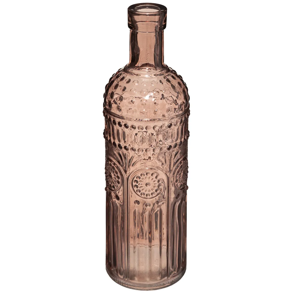 Atmosphera Vases*Set de 3 bouteilles "Folk" Ambre