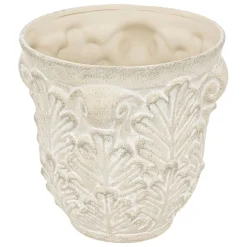Atmosphera Pots De Fleurs*Set de 2 cache-pots "Little cottage" Blanc