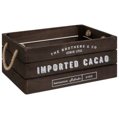 Atmosphera Boites De Rangement*Set de 3 cagettes bois 