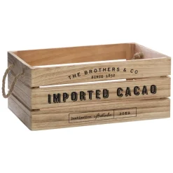 Atmosphera Voir Tout |Boites De Rangement*Set de 3 cagettes "Colonial" Beige