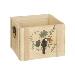 Atmosphera Paniers De Rangements*Set de 3 cagettes enfant "Jungle" Beige