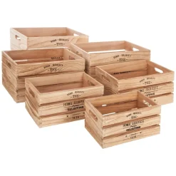 Atmosphera Voir Tout |Boites De Rangement*Set de 6 caisses "Facto" Noir