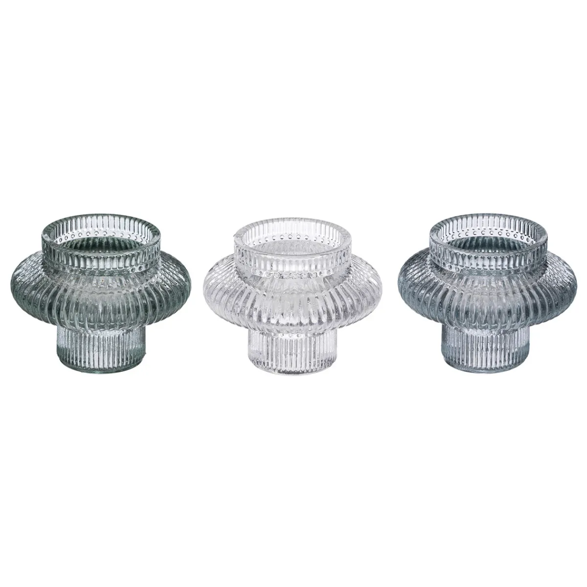 Atmosphera Photophores, Bougeoirs*Set de 3 chandeliers "Night" Doré