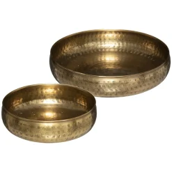 Atmosphera Plateaux*Set de 2 coupes "Oasis" Beige