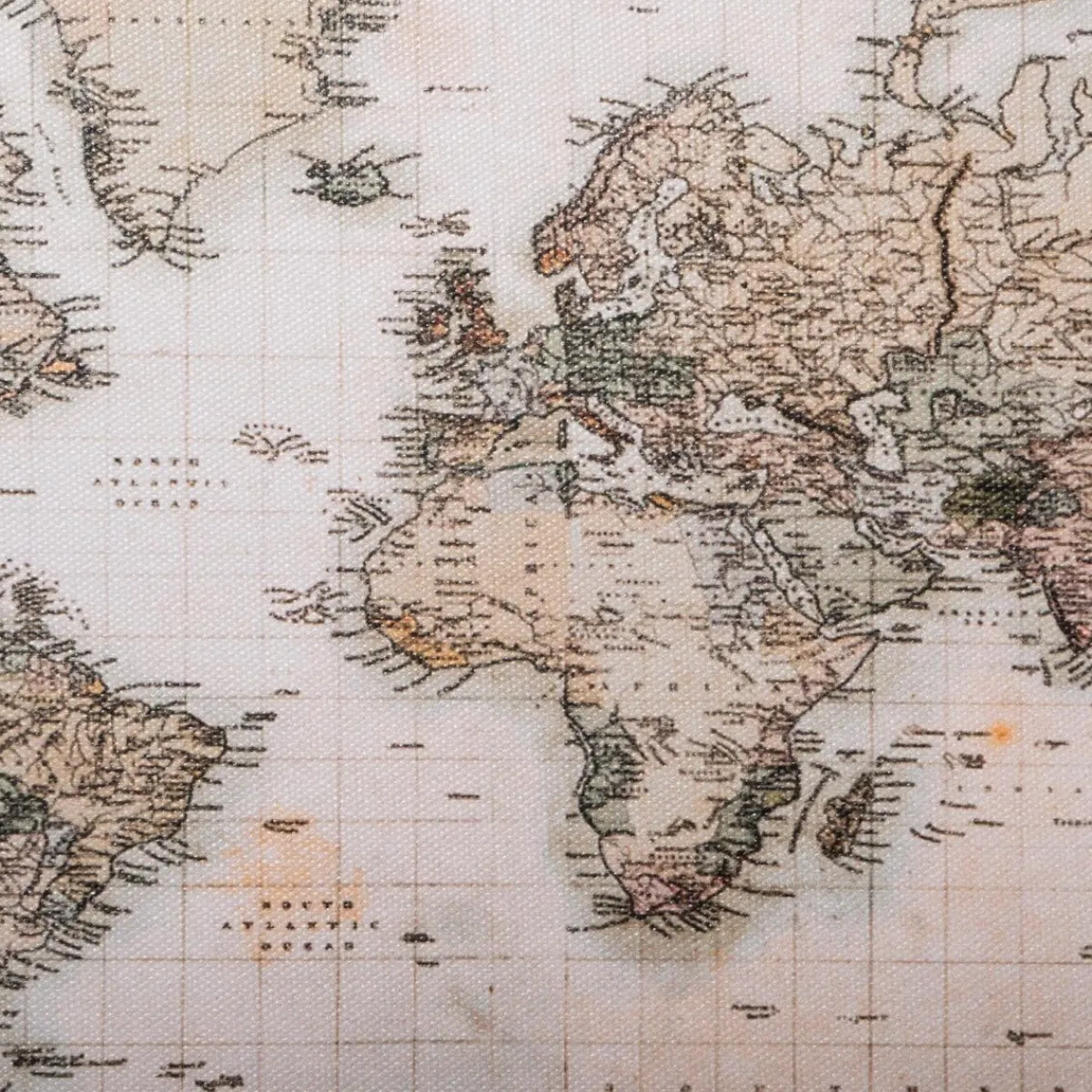 Atmosphera Malles*Set de 4 malles "Map Monde" Noir