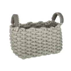 Atmosphera Voir Tout |Paniers De Rangement*Set de 3 paniers à anses rectangulaires "Tricot" Boisnaturel