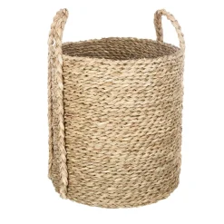 Atmosphera Voir Tout |Paniers De Rangement*Set de 3 paniers à anses ronds Beige