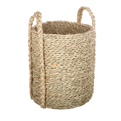 Atmosphera Voir Tout |Paniers De Rangement*Set de 3 paniers à anses ronds Beige