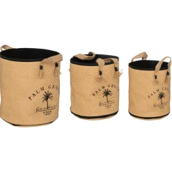 Atmosphera Paniers De Rangement*Set de 3 paniers "Bota" Beige