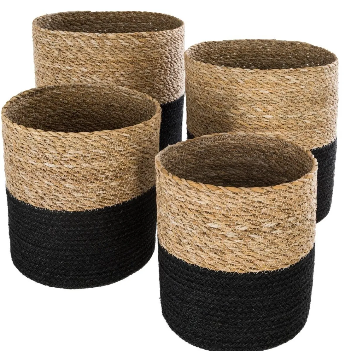 Atmosphera Paniers De Rangement*Set de 4 paniers jute Beige