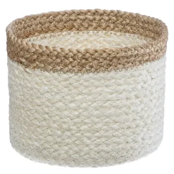 Atmosphera Voir Tout |Paniers De Rangement*Set de 3 paniers, jute Beige