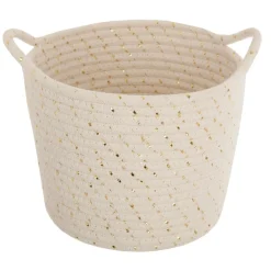 Atmosphera Paniers De Rangements*Set de 3 paniers "Lurex" Beige