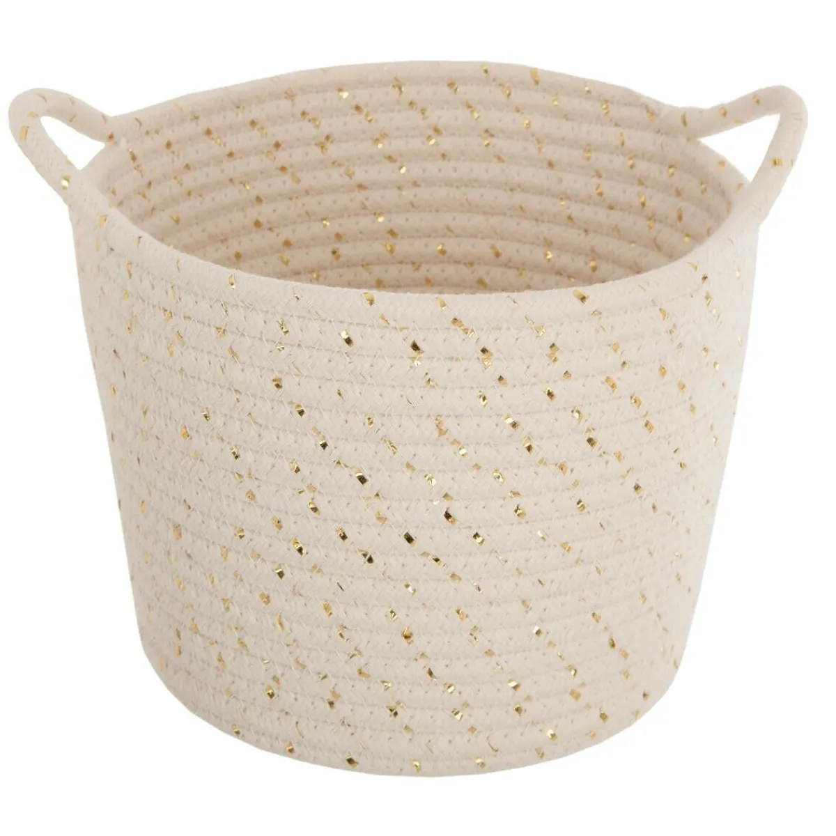 Atmosphera Paniers De Rangements*Set de 3 paniers "Lurex" Beige