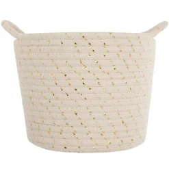 Atmosphera Paniers De Rangements*Set de 3 paniers "Lurex" Beige