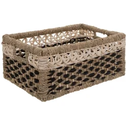 Atmosphera Paniers De Rangement*Set de 8 paniers rectangulaires Beige