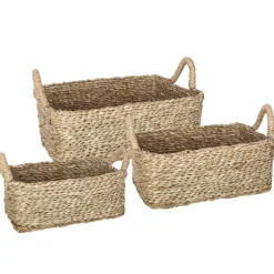 Atmosphera Voir Tout |Paniers De Rangement*Set de 3 paniers rectangulaires Vertclair