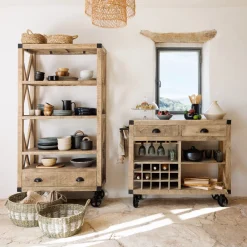 Atmosphera Paniers De Rangement*Set de 2 paniers XL Beige