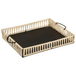 Atmosphera Plateaux*Set de 2 plateaux "Cosy" Argent