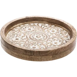 Atmosphera Plateaux*Set de 2 plateaux "Ritual" Beige