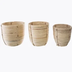 Atmosphera Pots De Fleurs*Set de 3 pots Marron