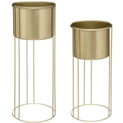 Atmosphera Pots De Fleurs*Set de 2 pots "Artifice" Argent