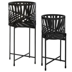 Atmosphera Pots De Fleurs*Set de 2 pots avec support