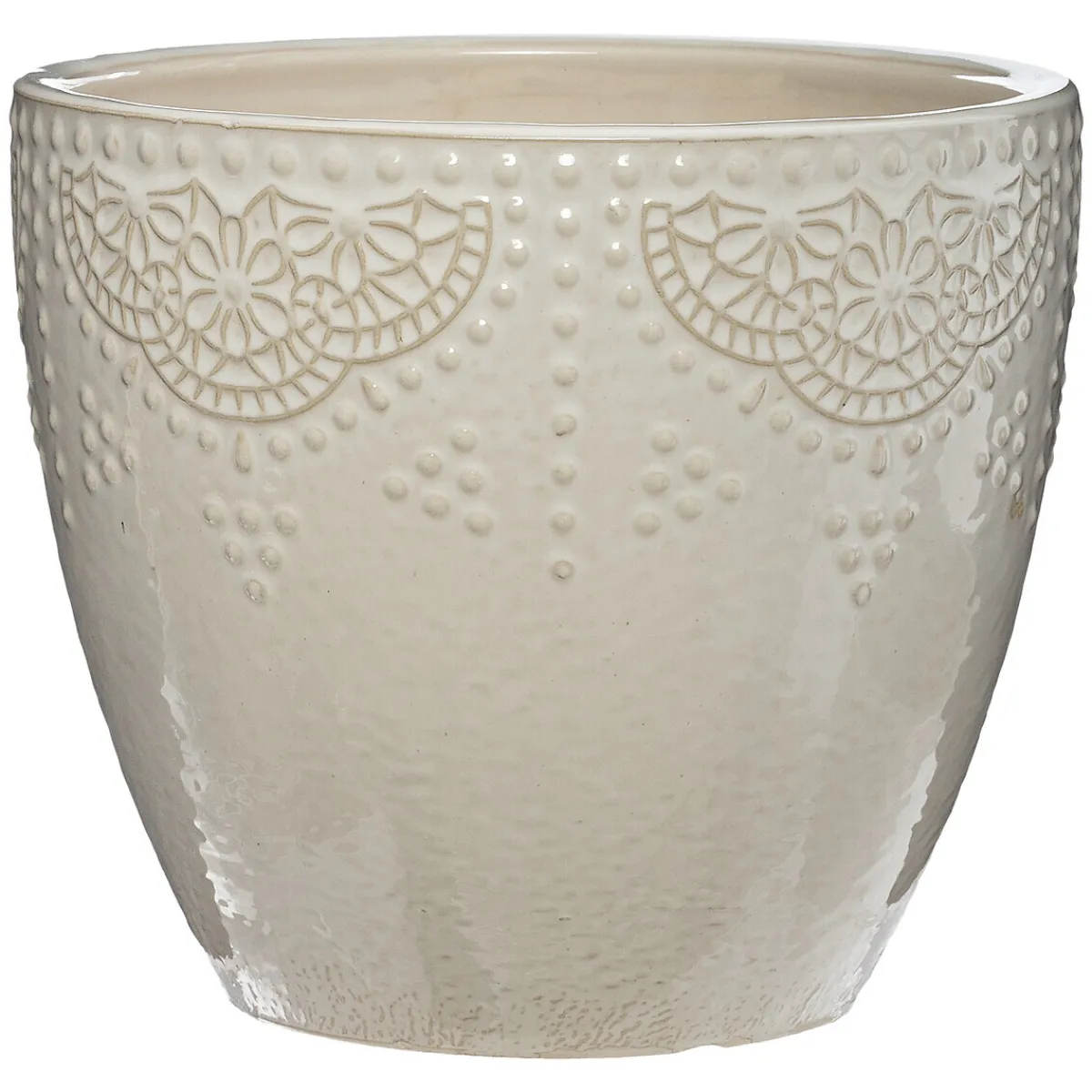 Atmosphera Pots De Fleurs*Set de 3 pots "Bijoux" Noir
