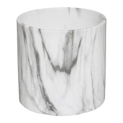 Atmosphera Pots De Fleurs*Set de 2 pots, céramique/marbre Blanc