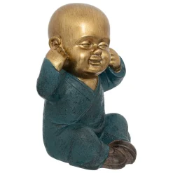 Atmosphera Statuettes, Figurines*Set de 3 statuettes "Bouddha" Beige