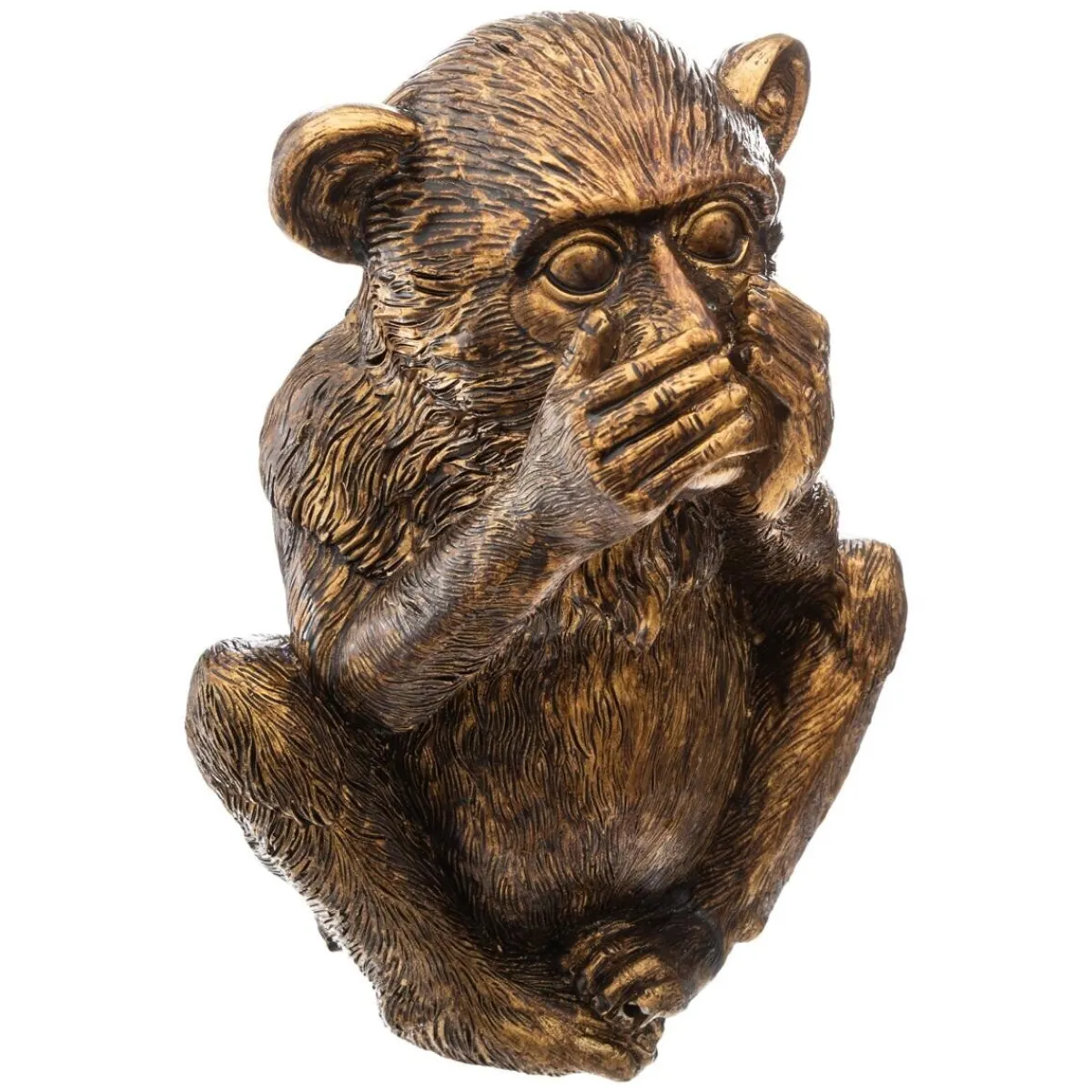 Atmosphera Statuettes, Figurines*Set de 3 statuettes "Singes sagesse" Blanc