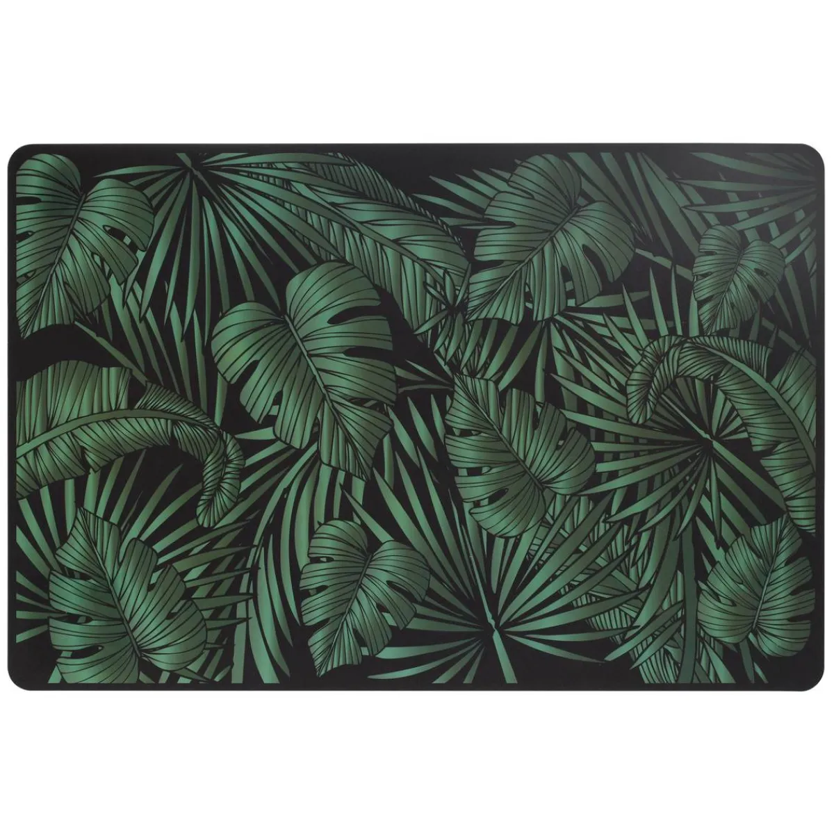 Atmosphera Sets De Table, Serviettes|Sets De Table*Set de table "Jungle" Noir