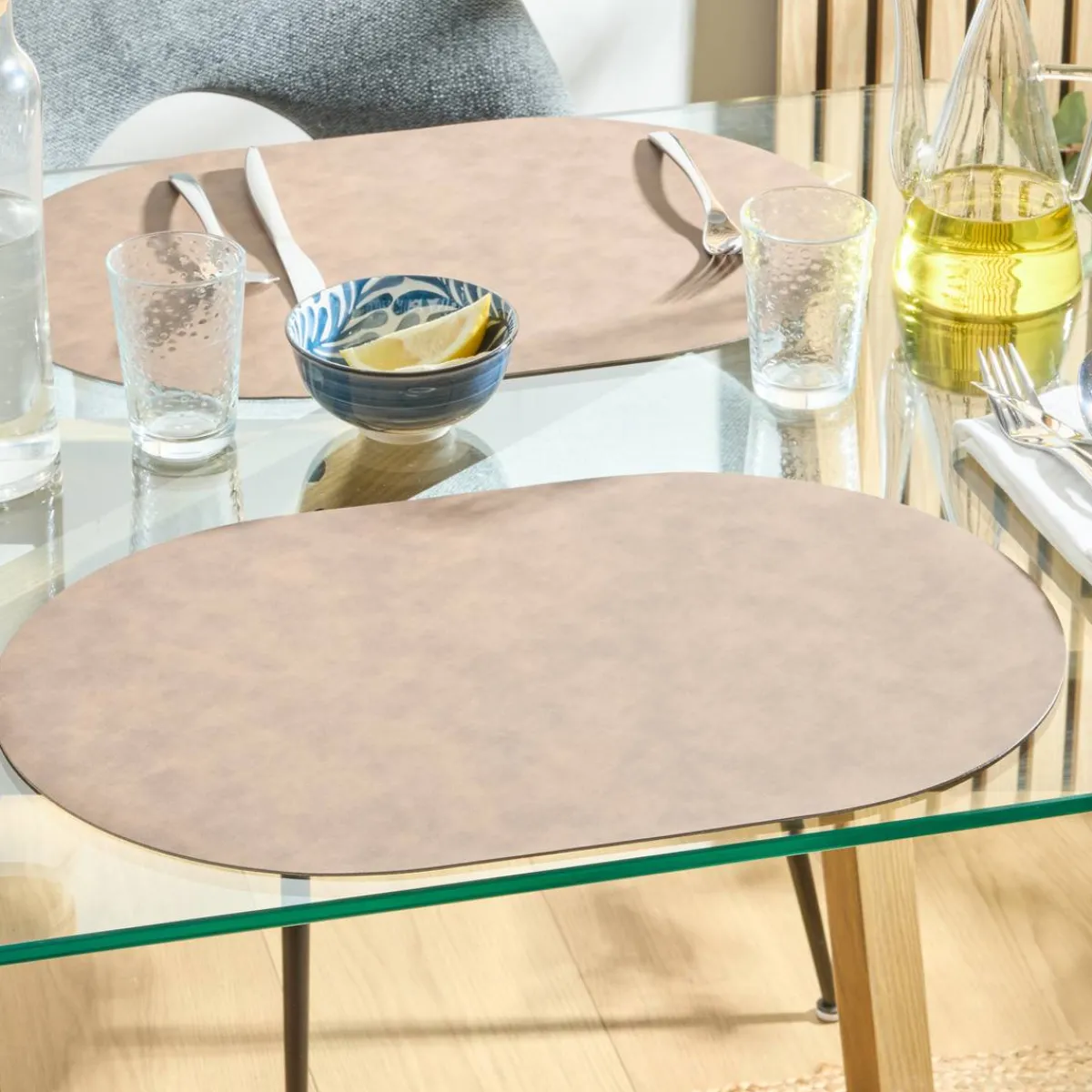 Atmosphera Sets De Table, Serviettes|Sets De Table*Set de table "Kim" Noir