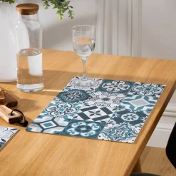 Atmosphera Sets De Table, Serviettes|Art De La Table D'Extérieur*Set de table mosaïque "Vinyl" Transparent