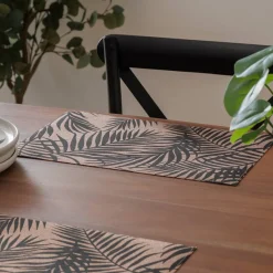 Atmosphera Sets De Table, Serviettes|Sets De Table*Set de table "Palme" Bleu