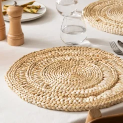 Atmosphera Sets De Table, Serviettes|Sets De Table*Set de table  "Soleya" Gris