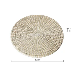 Atmosphera Sets De Table, Serviettes|Sets De Table*Set de table "Vannerie" Ardoise