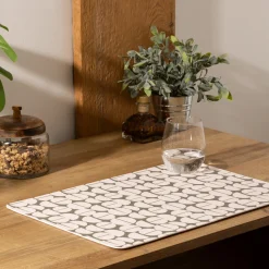 Atmosphera Sets De Table, Serviettes|Sets De Table*Set de table "Vinyl" Grisclair