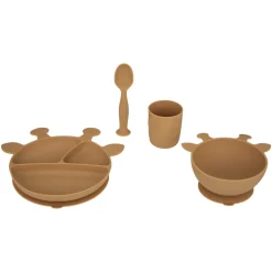Atmosphera Accessoires Bébé*Set repas bébé "Girafe" Jaunemoutarde