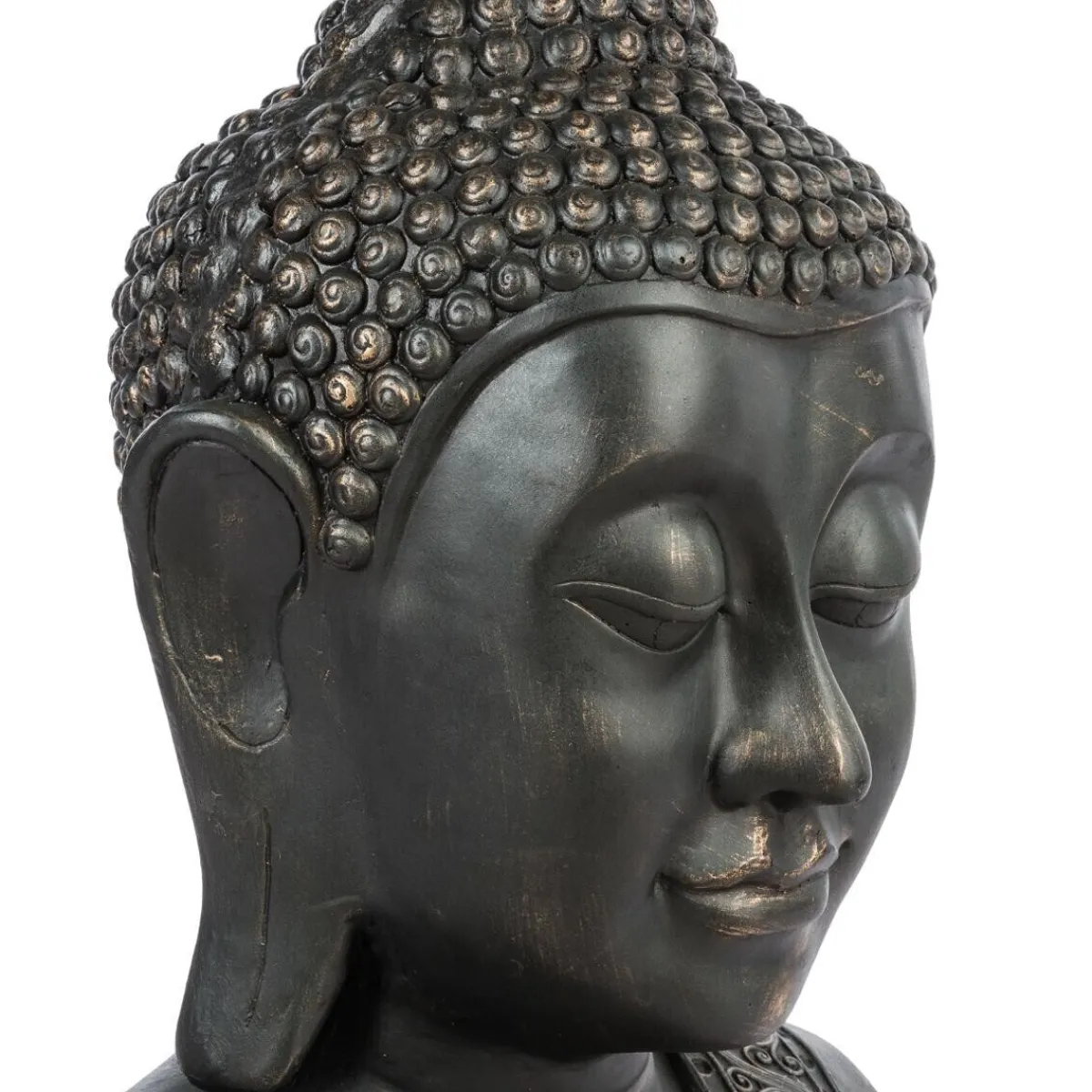 Atmosphera Statuettes, Figurines|Décoration D'Extérieur*Statue "Bouddha" Blanc