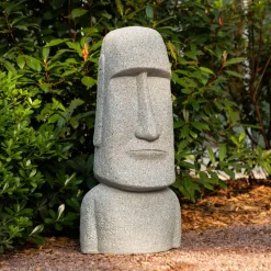 Atmosphera Statuettes, Figurines|Décoration D'Extérieur*Statue d'exterieur "Moai" Vert