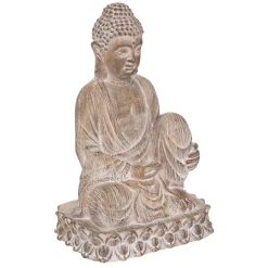Atmosphera Statuettes, Figurines*Statuette "Bouddha" Blanc
