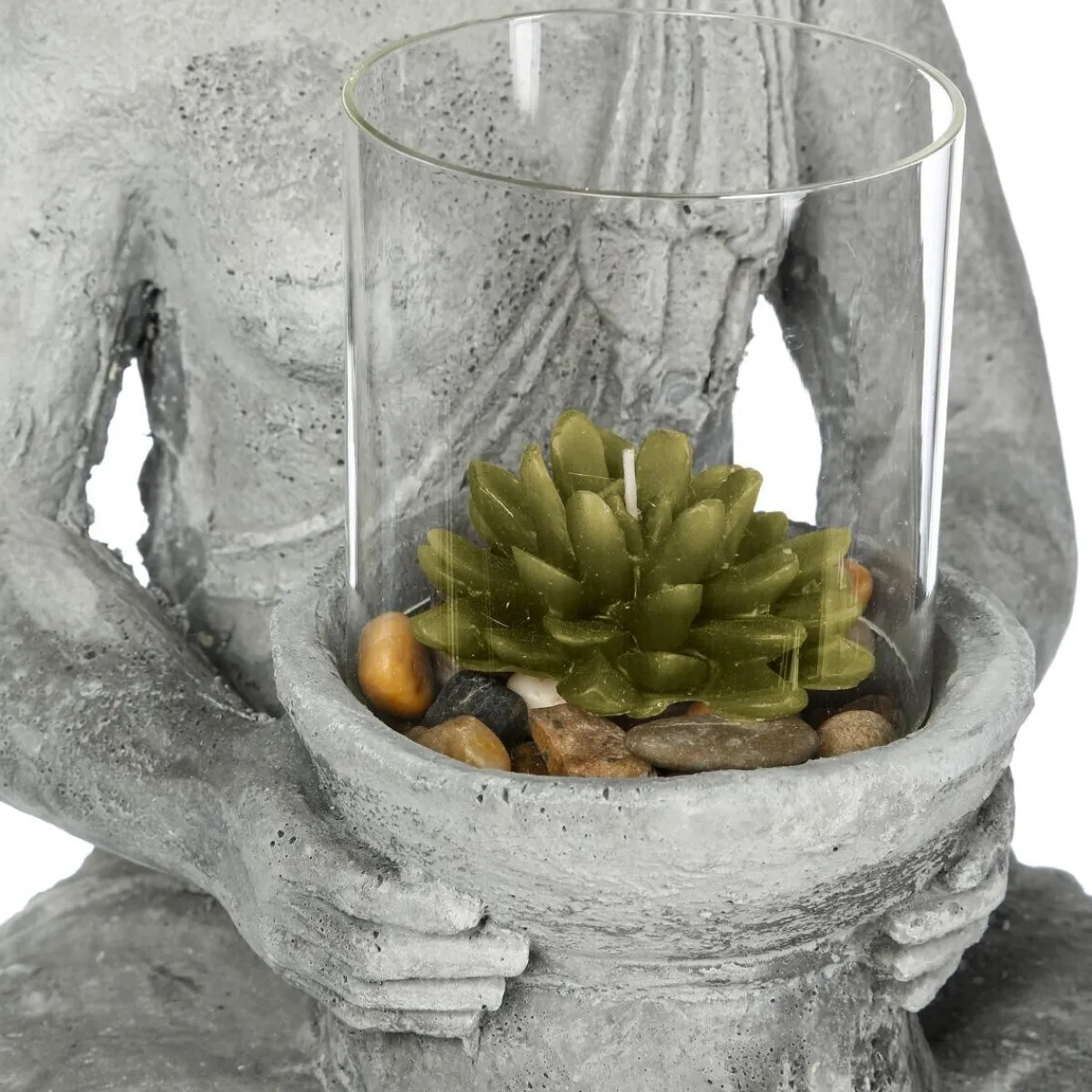 Atmosphera Statuettes, Figurines*Statuette "Bouddha" assis Blanc