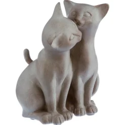 Atmosphera Statuettes, Figurines*Statuette "Couple chats" Beige